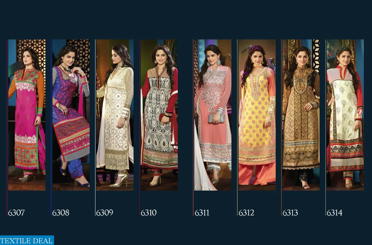 Shenoa 6307 to 6314 Straight long Embroidery Ethnic Salwar kameez supplier